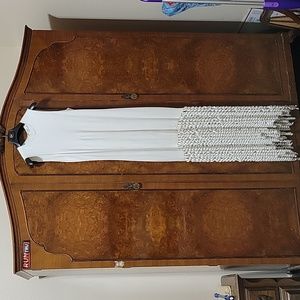 ROSSETA GETTY RUFFLES DRESS.